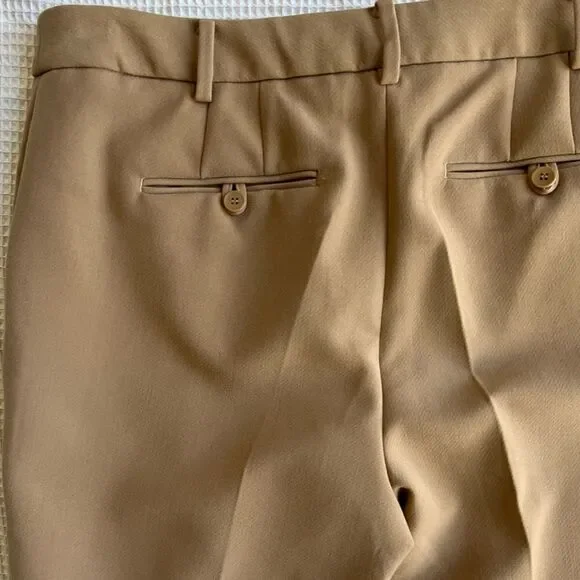 Talbots Raleigh muted acorn Straight leg Light brown Tan pants trousers sz 10 - Picture 7 of 11